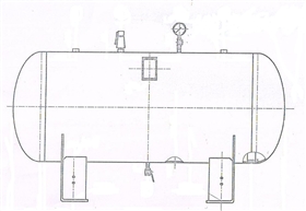 臥式儲氣罐--分氣包分氣缸--非標儲氣罐定制-配圖